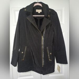 Michael Kors Assymetrical Zippered Trench Size Medium